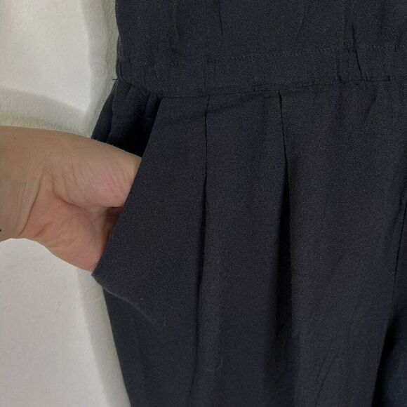 Joie Black Viscose Full Length Sleeveless Jumpsuit - Picture 7 of 9